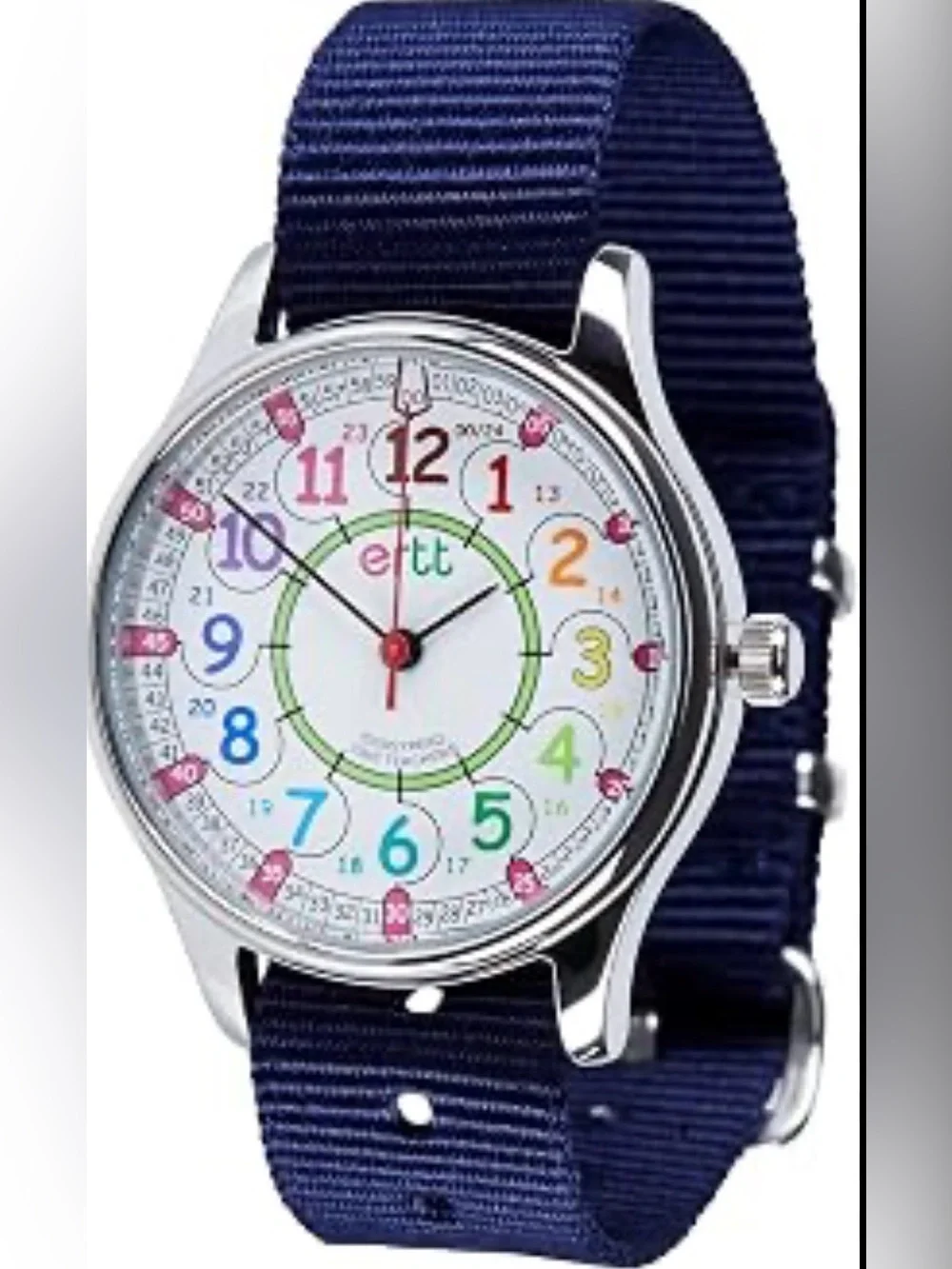 Kids Learning Watch - Navy Strap with Colorful Dial by